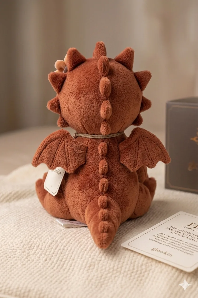 Fira back view with wings and ridged spine